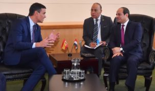 السيسى يبحث مع رئيس الوزراء الإسبانى التعاون المشترك