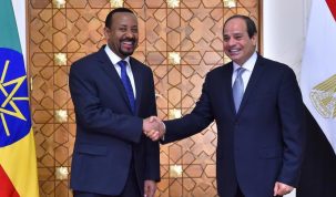 السيسي يلتقي رئيس وزراء إثيوبيا على هامش القمة الروسية